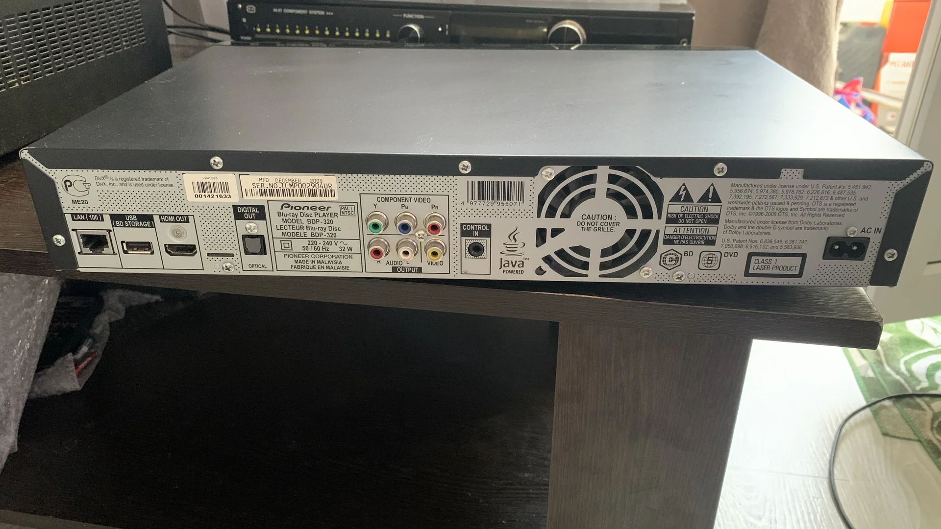 Blu-ray disc player Pioneer BDP -320 - миниатюра 5