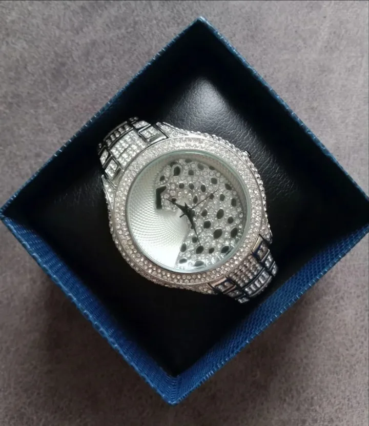 Новые женские часы с Леопардом стиль cartier - миниатюра 3