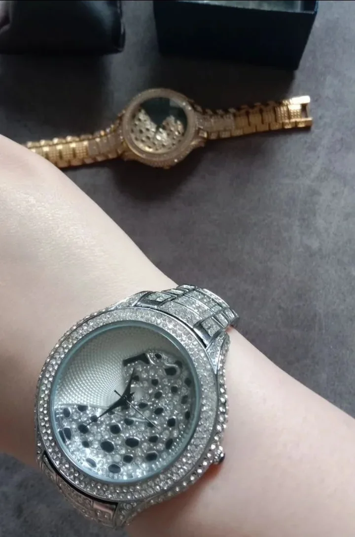 Новые женские часы с Леопардом стиль cartier - миниатюра 4