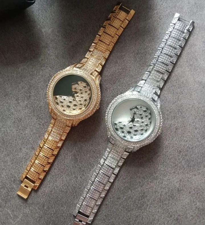 Новые женские часы с Леопардом стиль cartier - миниатюра 9