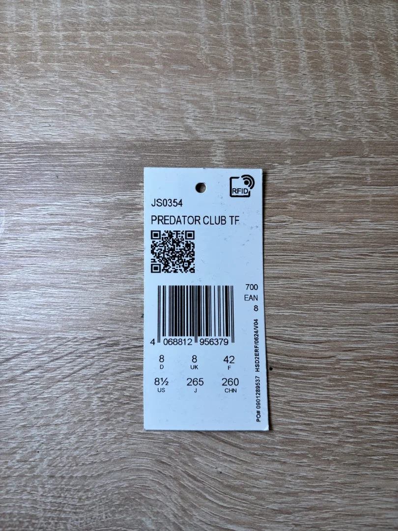 Бутсы Adidas Predator club TF - миниатюра 5