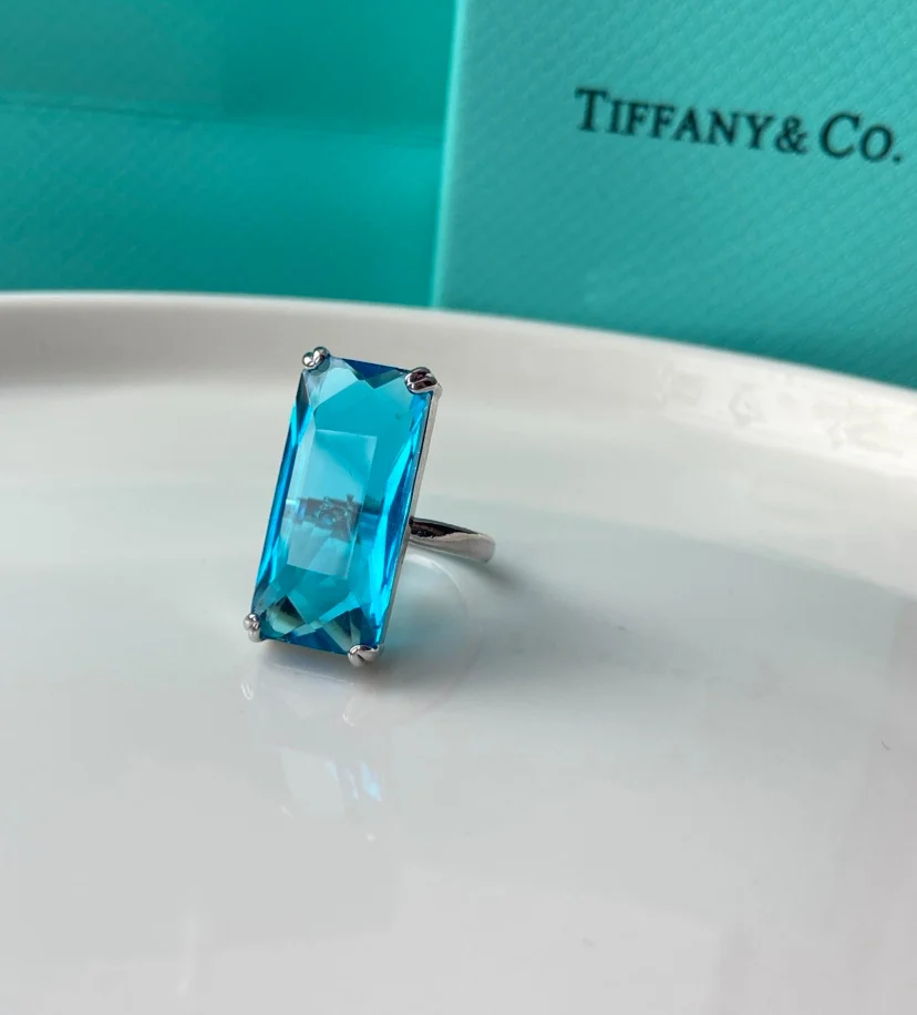 Кольцо с крупным кристаллом Swarovski разные - миниатюра 3