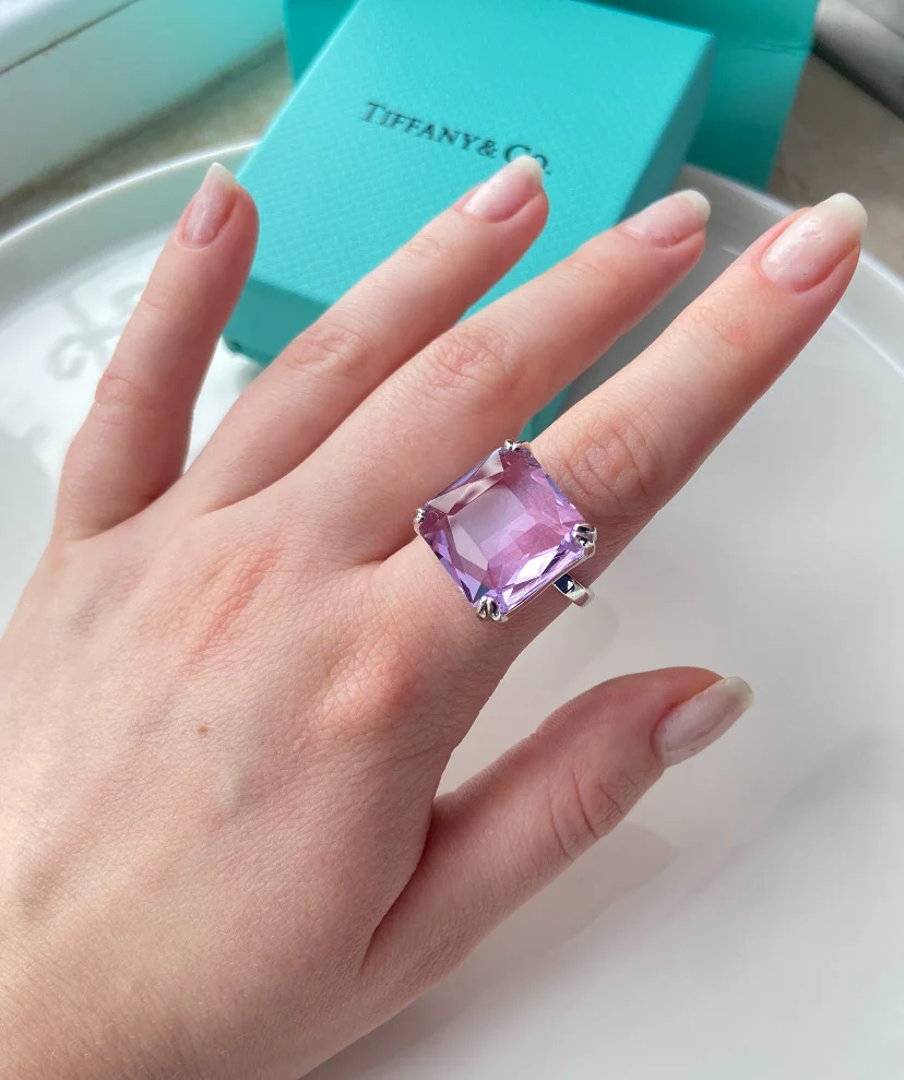 Кольцо с крупным кристаллом Swarovski разные - миниатюра 5