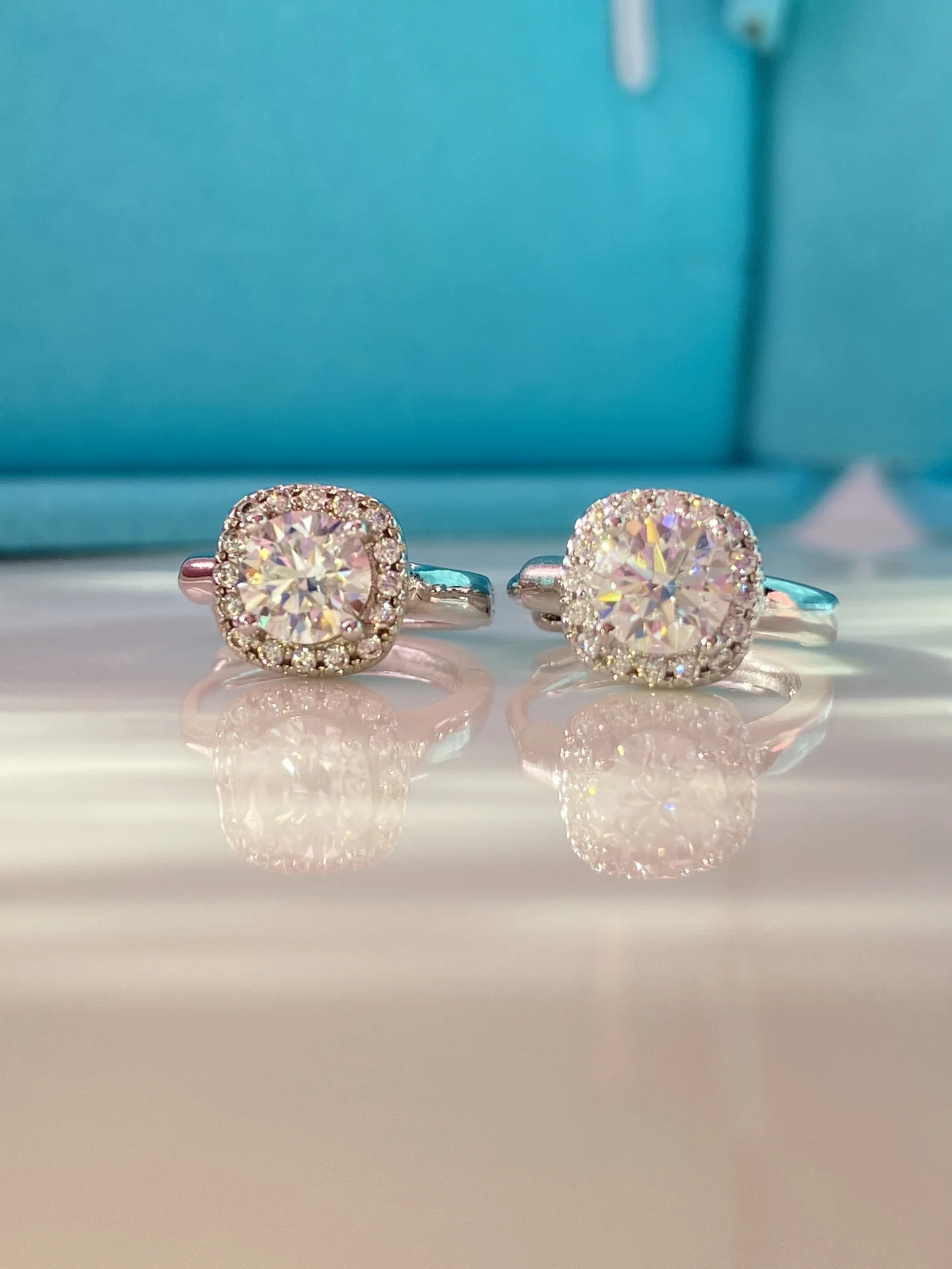 Серьги с бриллиантами муассанитами mini конго - миниатюра 5