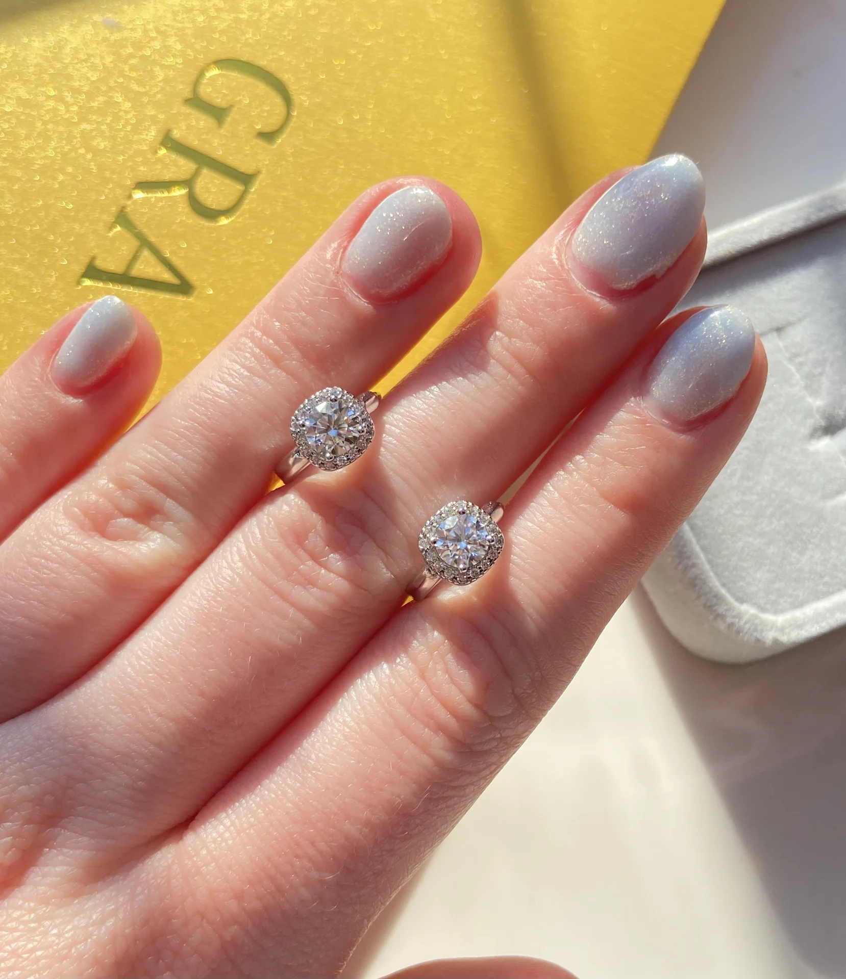 Серьги с бриллиантами муассанитами mini конго - миниатюра 12