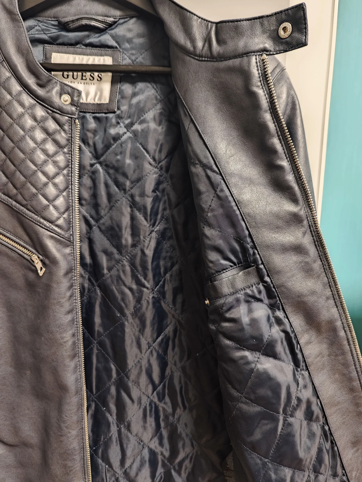 Куртка guess мужская экокожа - миниатюра 3