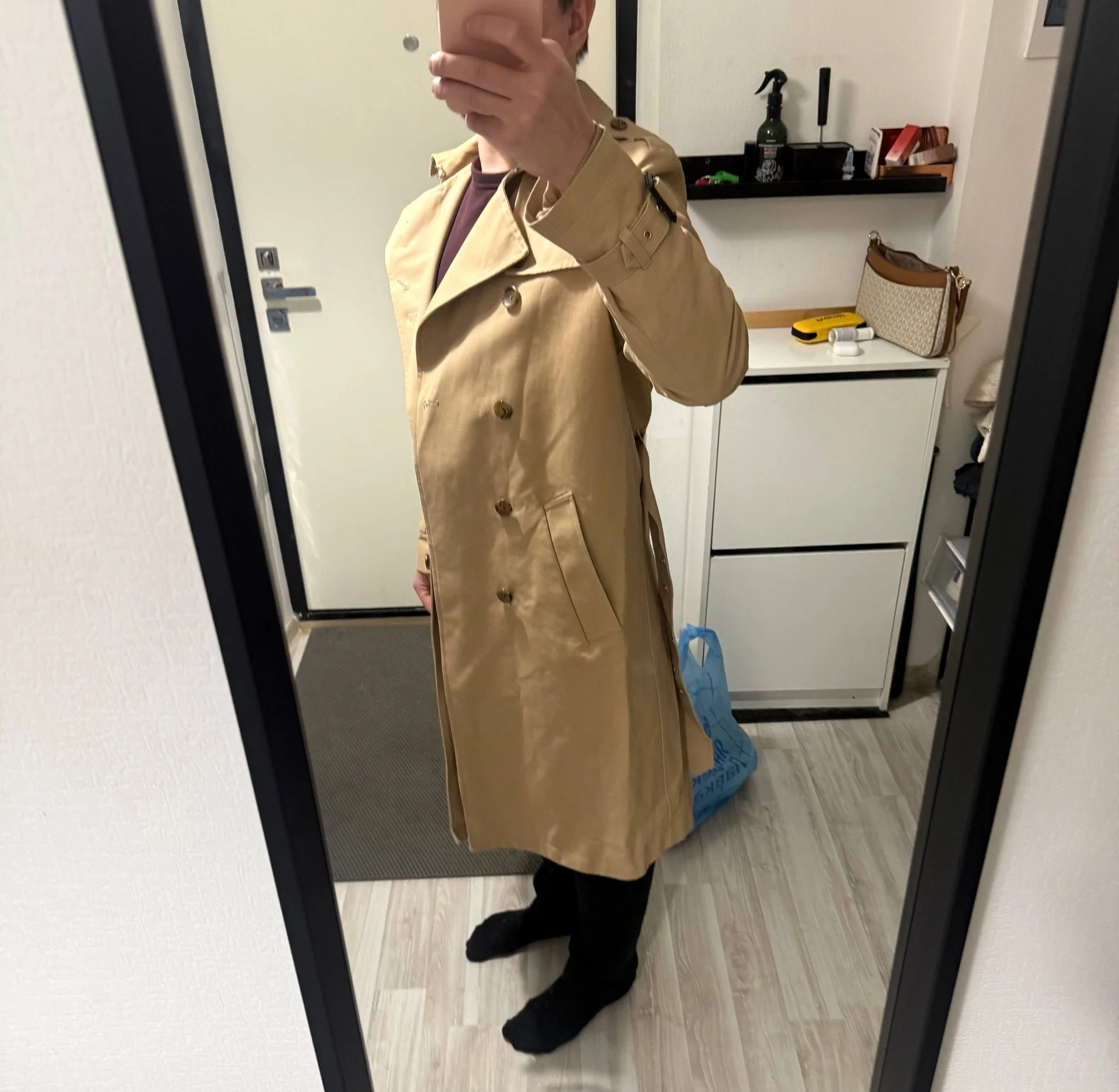 Тренч мужской asos - миниатюра 2