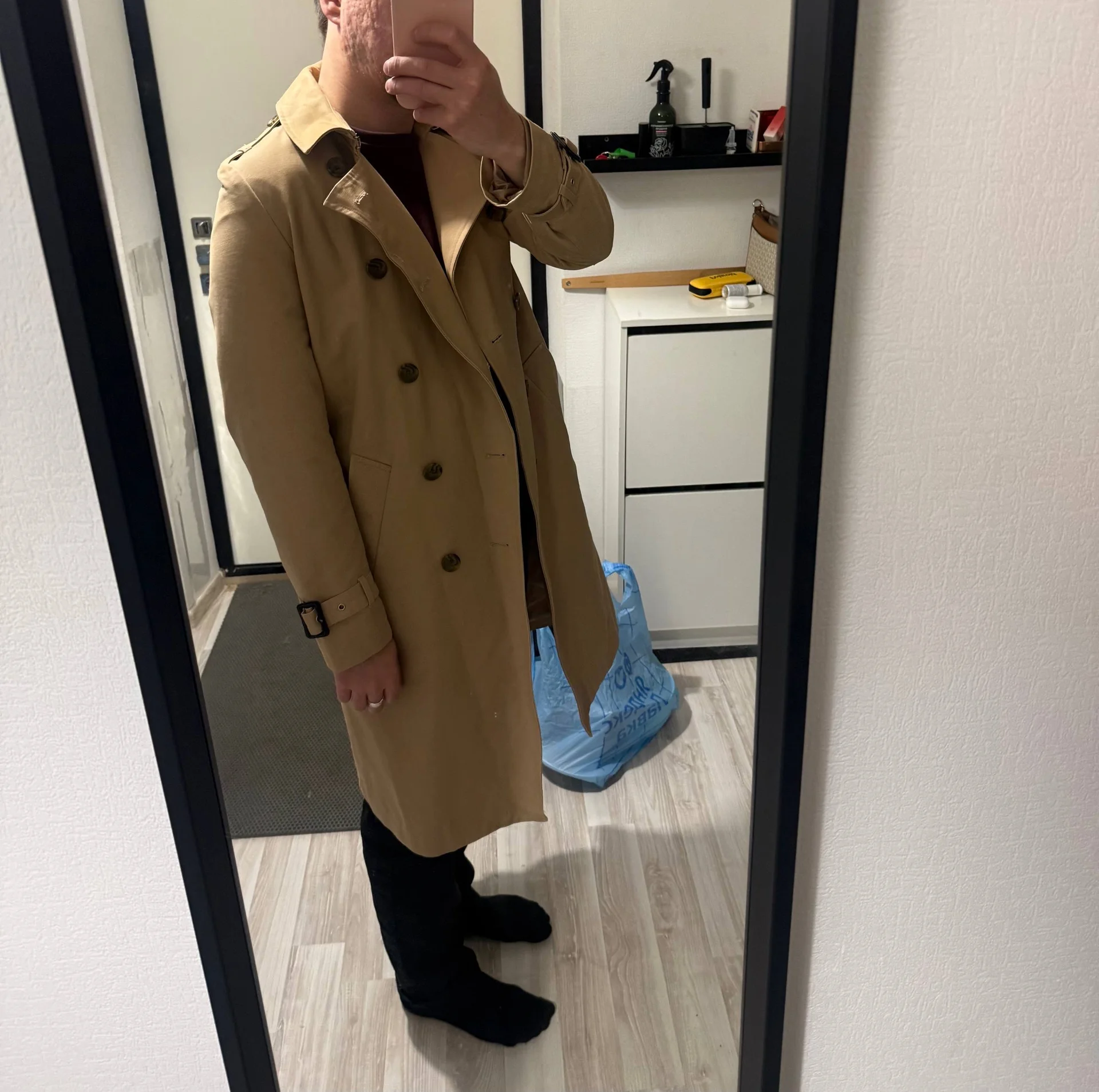 Тренч мужской asos - миниатюра 3