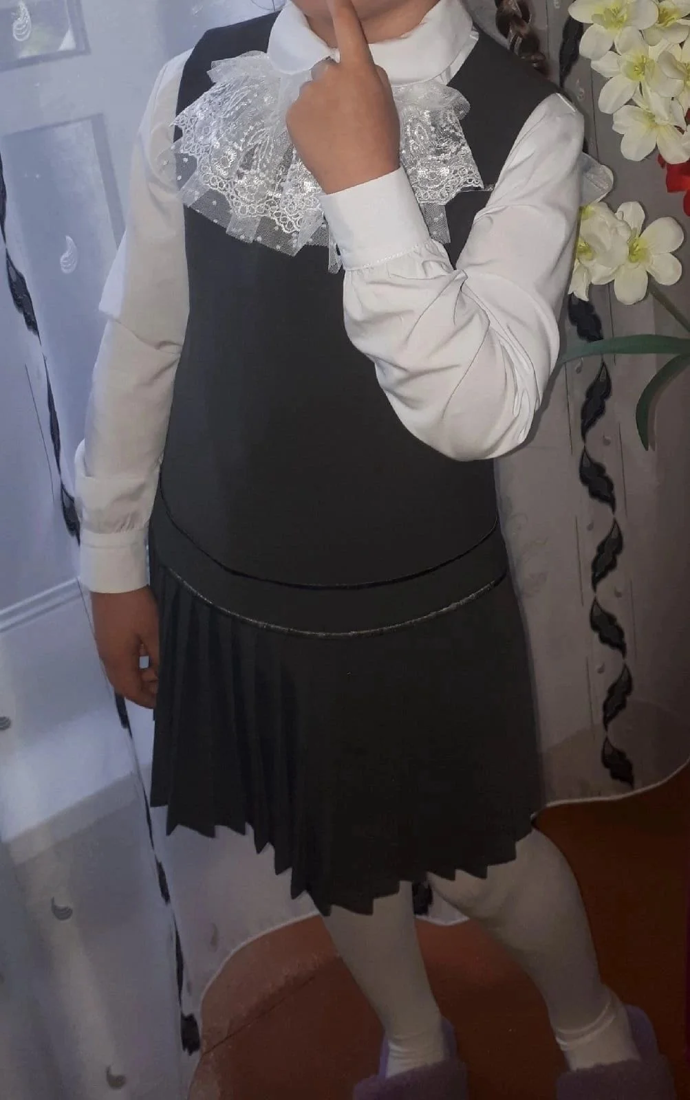 Сарафан для девочки 140 школьный - миниатюра 2