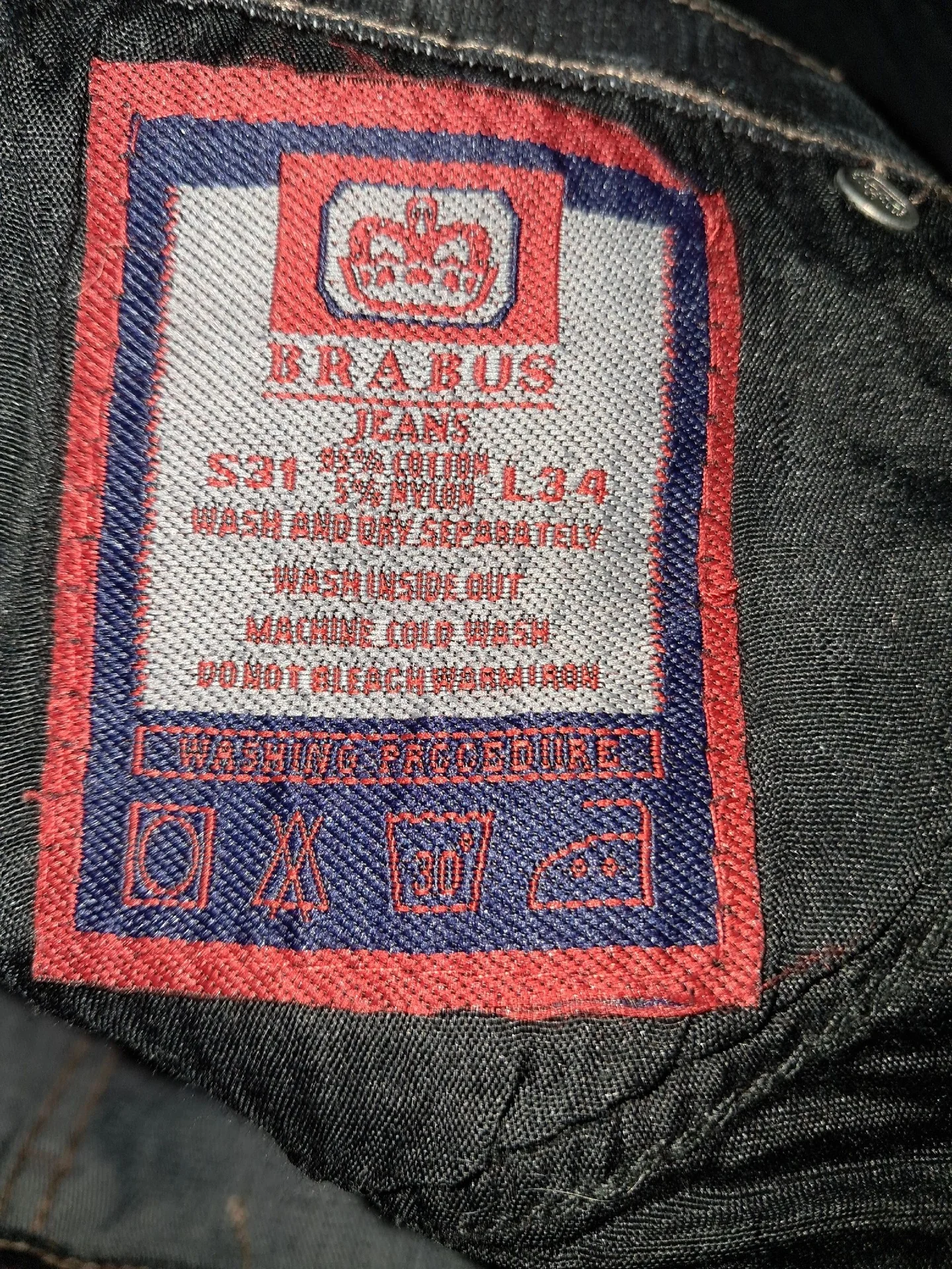Джинсы мужские S31 L34 - миниатюра 2