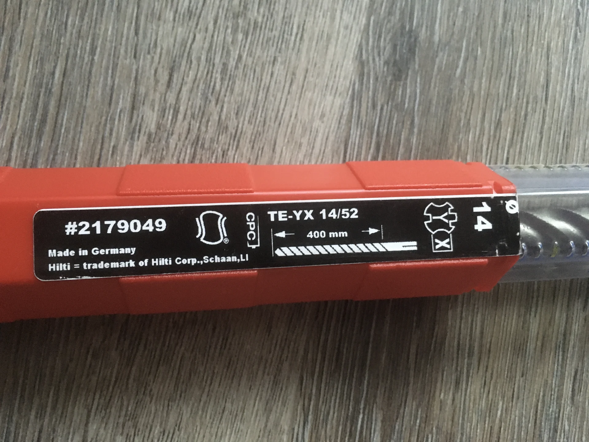 Бур твердосплавный по бетону TE-YX 14/52 Hilti - изображение 1