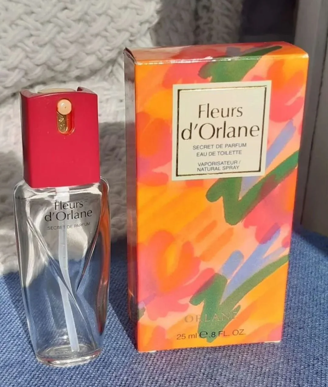 Коробка и флакон от винтажной т/в Fleurs d'Orlane