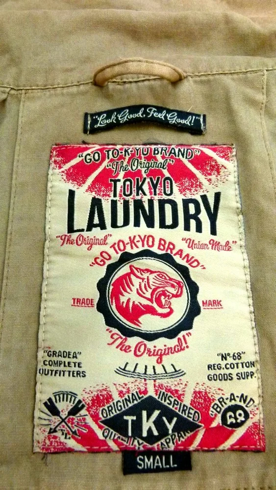 куртка парка из плотной хлопковой ткани цвет хакки 46 Tokyo Laundry - миниатюра 3