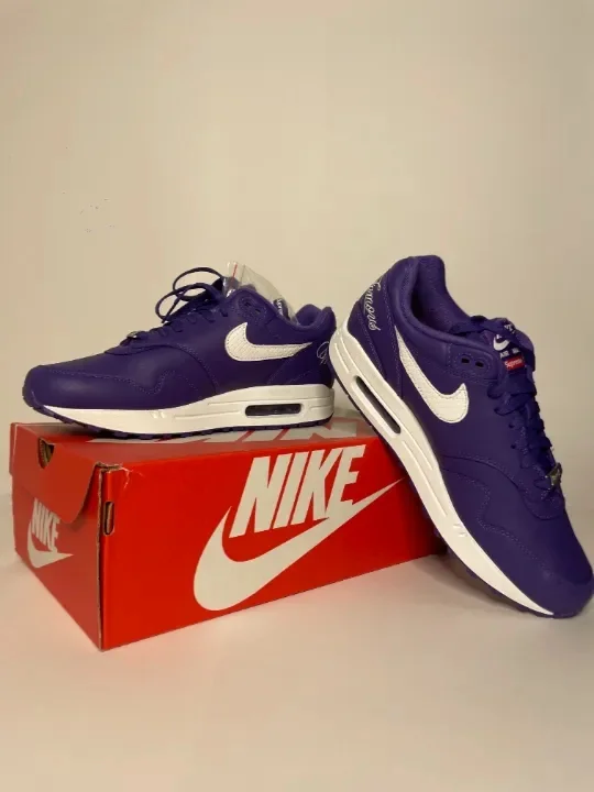 Кроссовки Supreme x Air Max 1 '87 SP 'Varsity Purple' - миниатюра 3