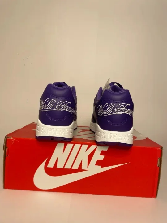 Кроссовки Supreme x Air Max 1 '87 SP 'Varsity Purple' - миниатюра 4
