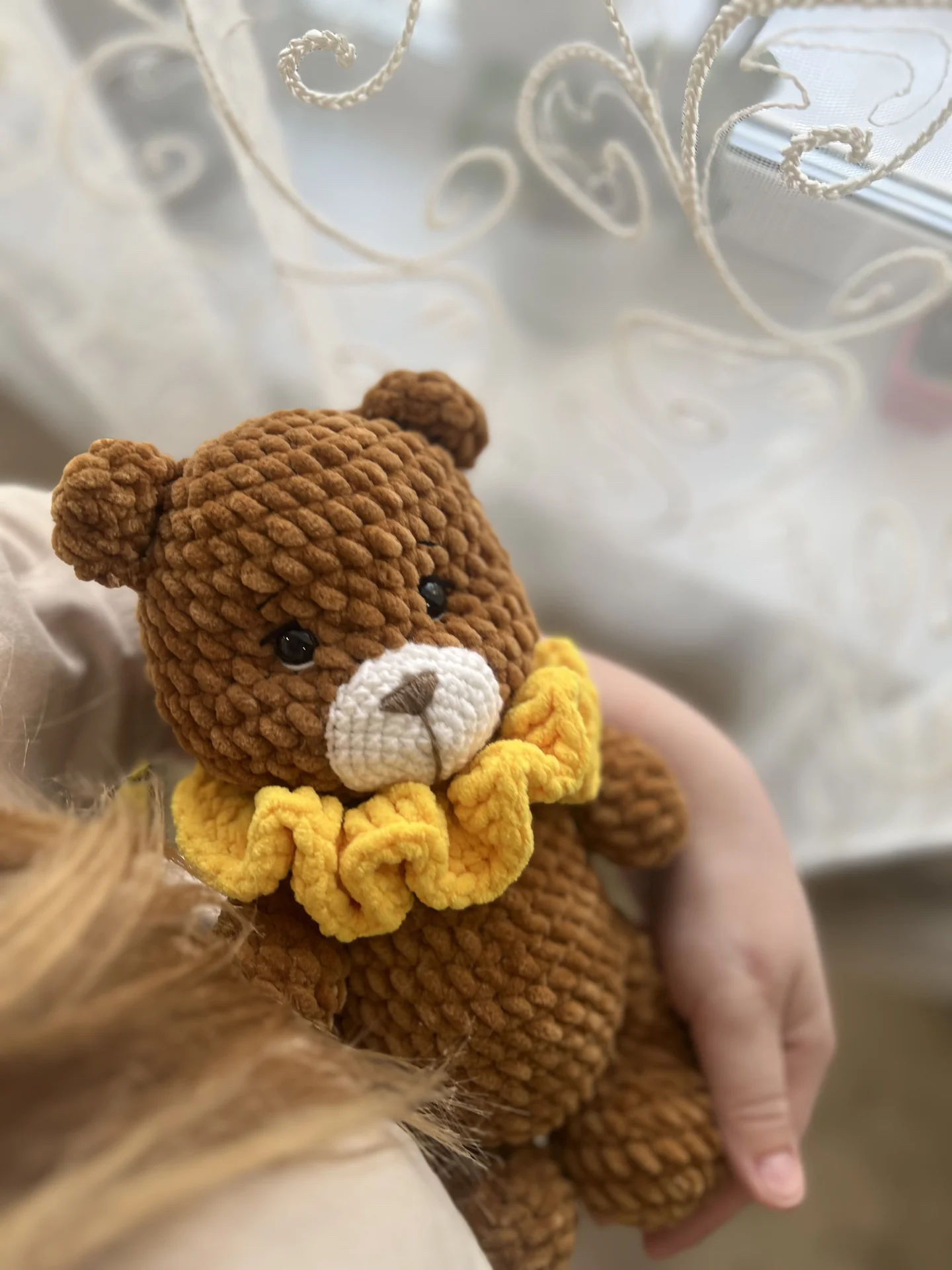 Вязаные мягкие игрушки погремушки пледы - миниатюра 2