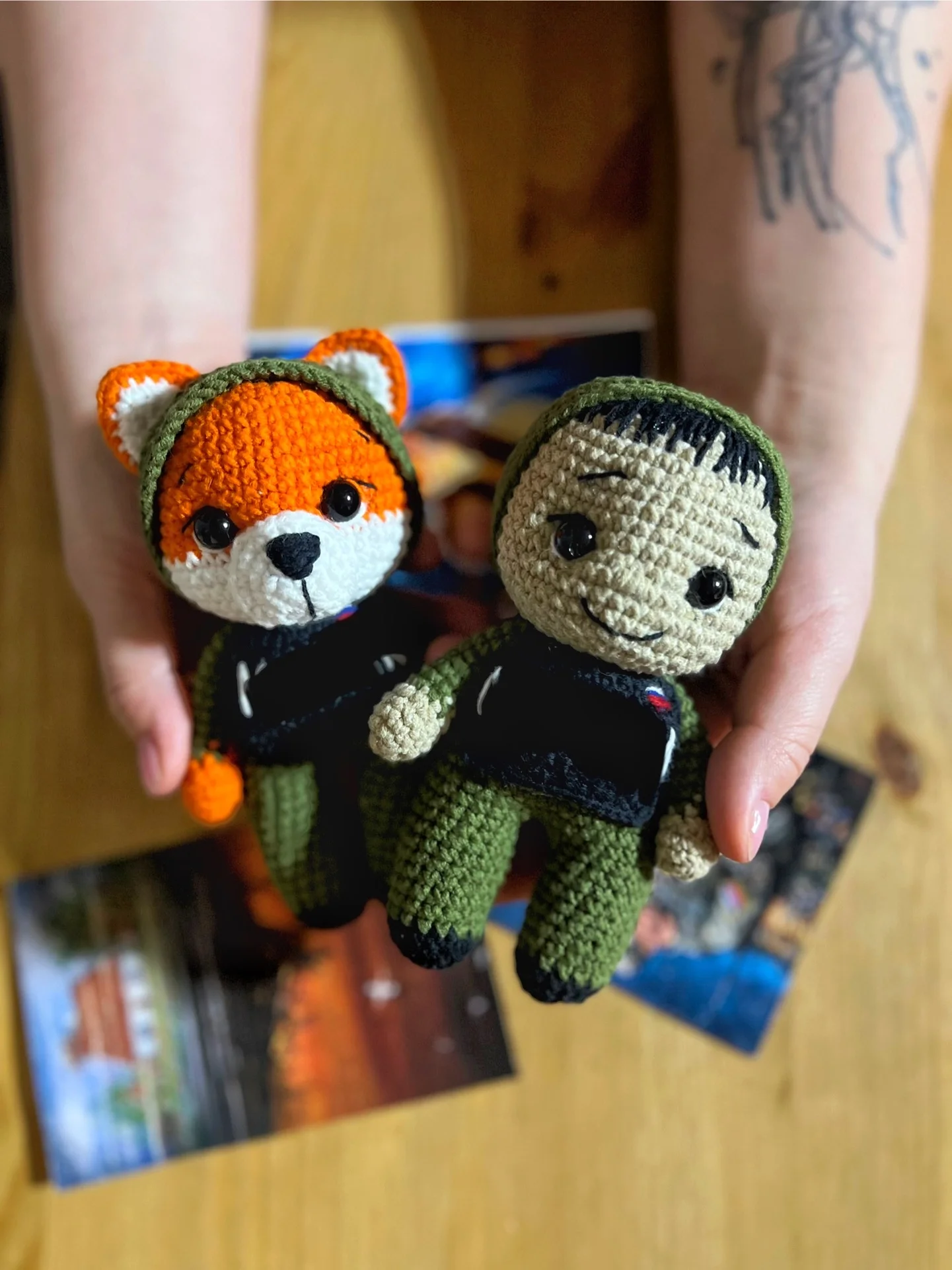 Вязаные мягкие игрушки погремушки пледы - миниатюра 5