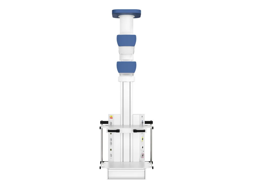 Потолочная двухплечевая вертикальная медицинская консоль CADUCEUS C2E-V - миниатюра 2