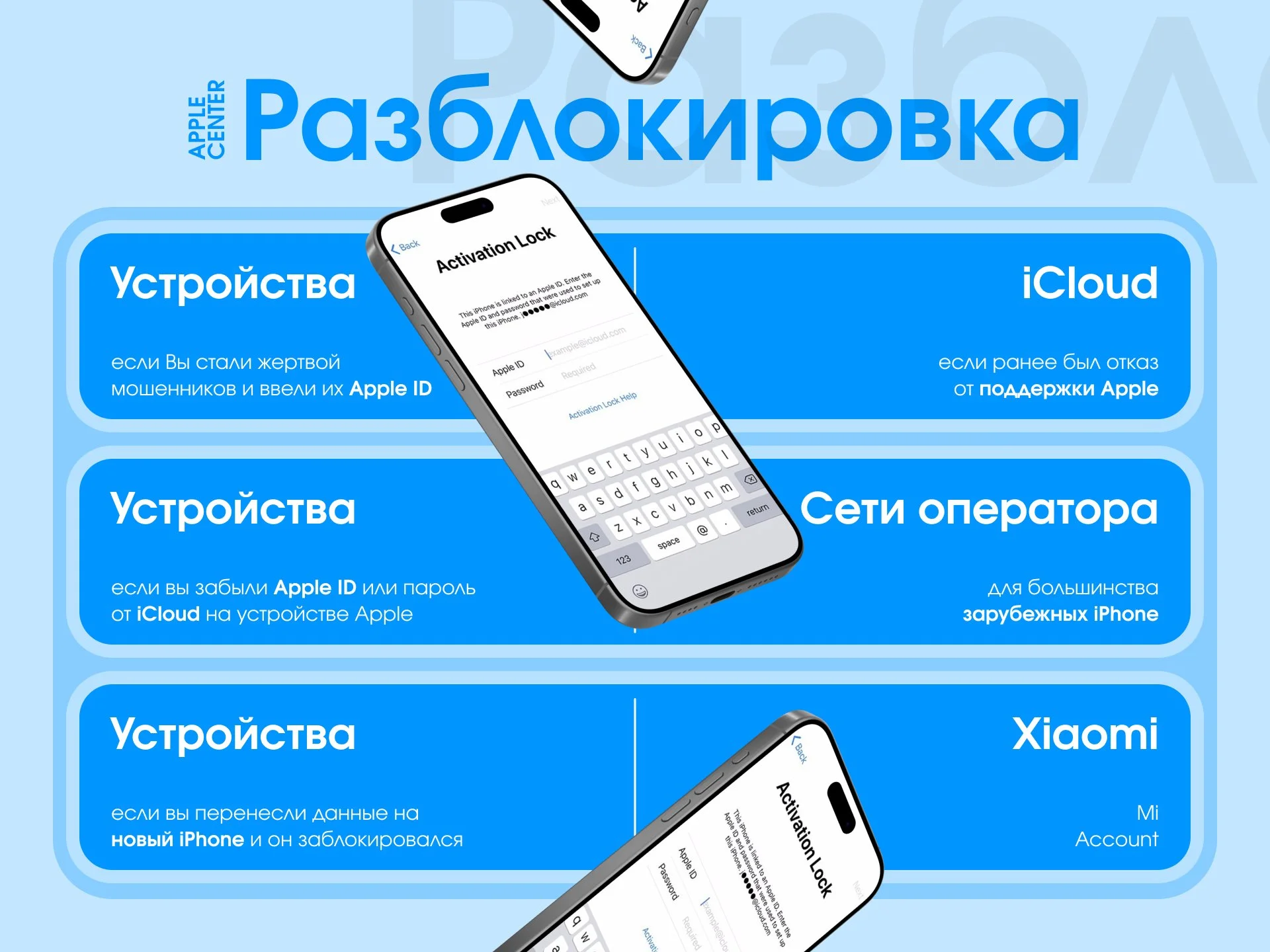 Разблокировка iPhone iCloud Apple ID с гарантией - миниатюра 3