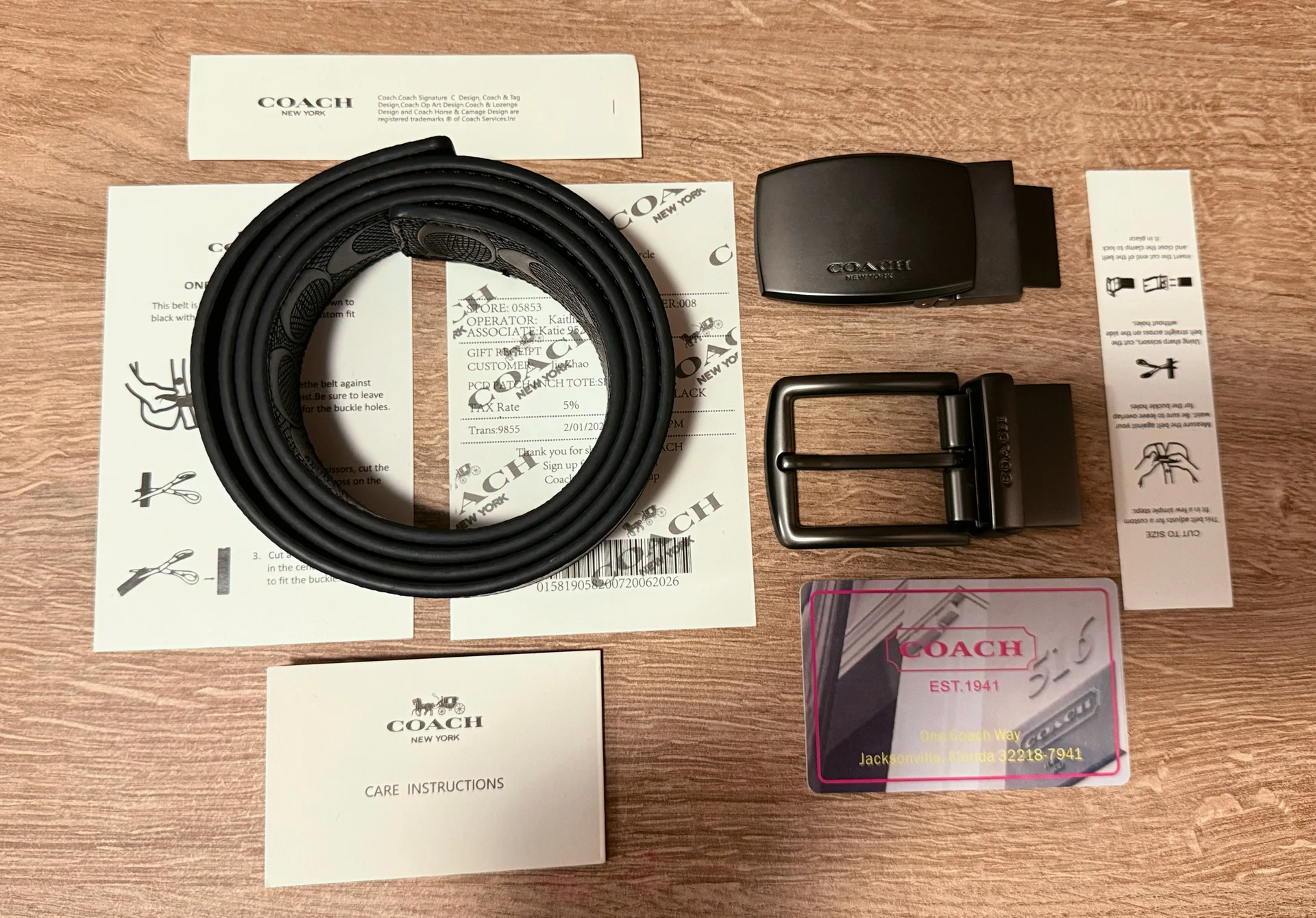 Ремень мужской Coach Коуч новый с лого - миниатюра 4