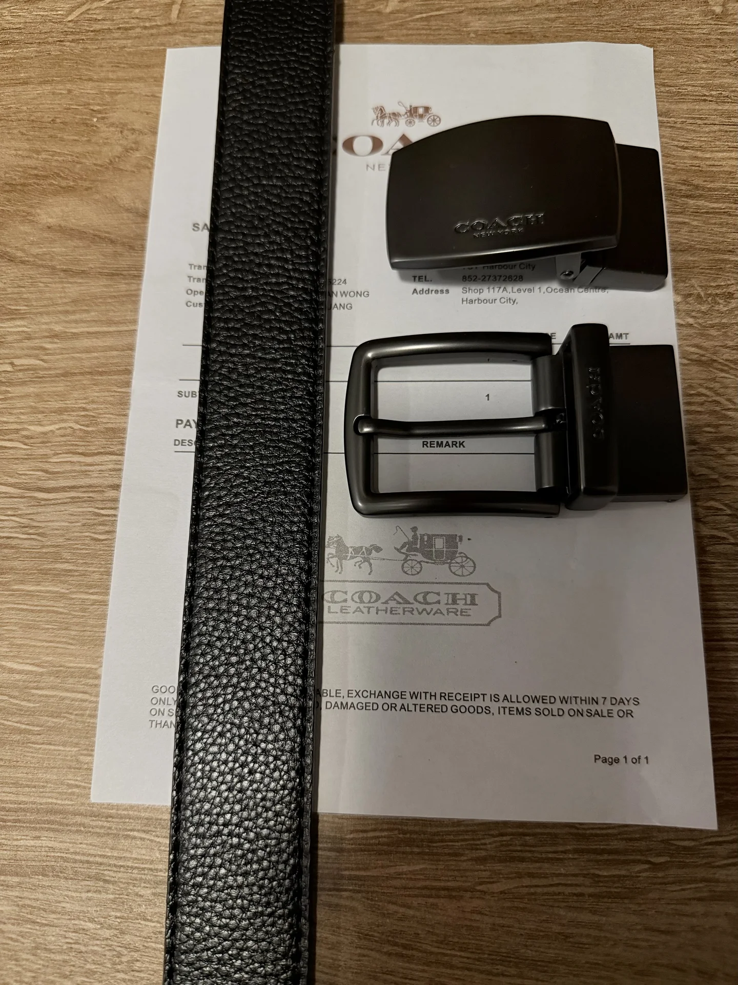Ремень мужской Coach Коуч новый - миниатюра 3