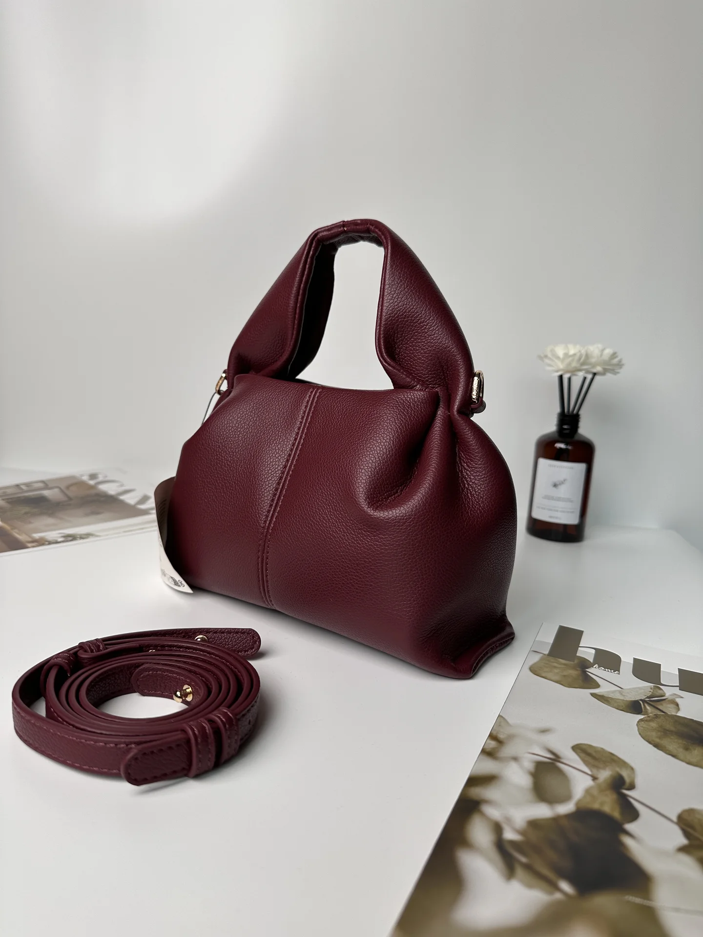 Сумка polene mini из натуральной кожи - миниатюра 12