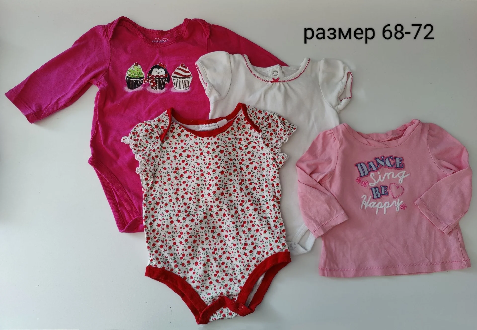 Боди для девочки пакетом 68-72 Carter's, Osh Cosh - миниатюра 3