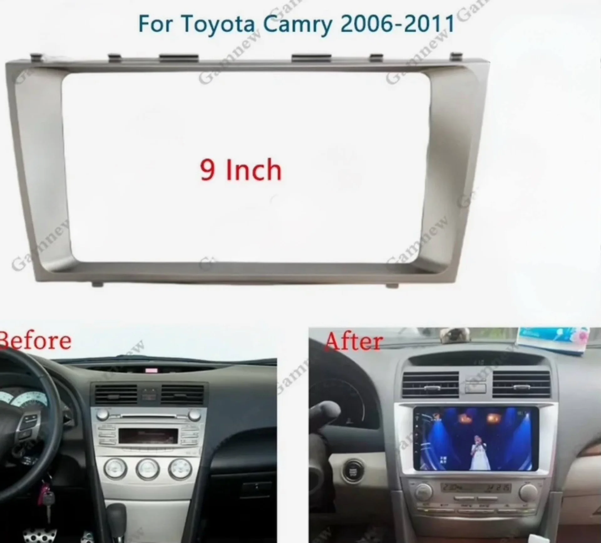 Рамка для Android-радио Toyota Camry Aurion - миниатюра 3