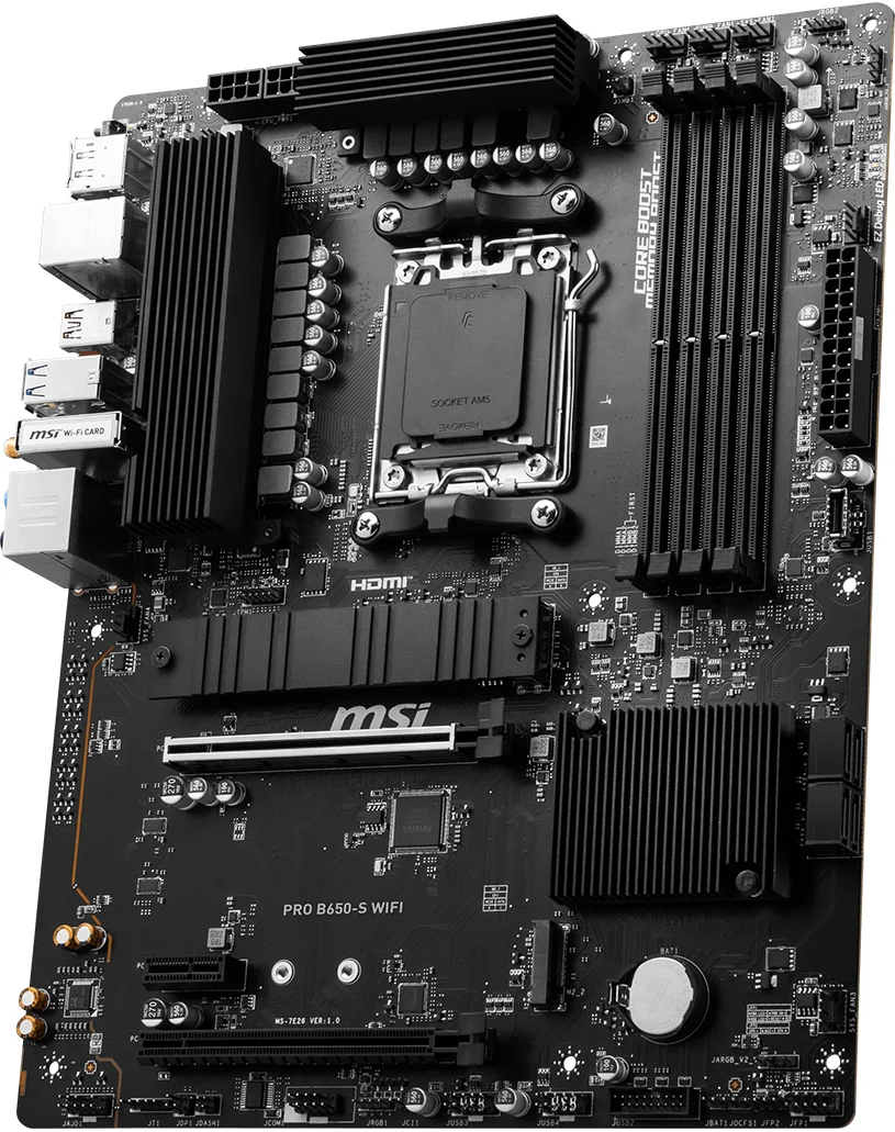Материнская плата MSI PRO B650-S WIFI, Socket AM5, AMD B650, ATX - изображение 1