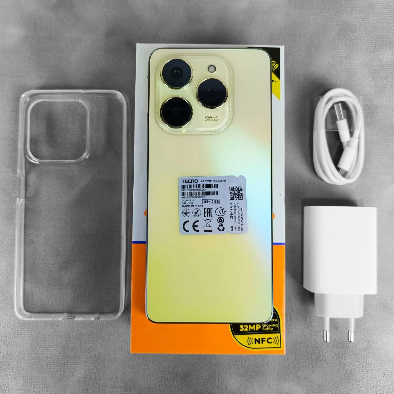 Tecno SPARK 20 Pro 256 ГБ золотистый - изображение 1