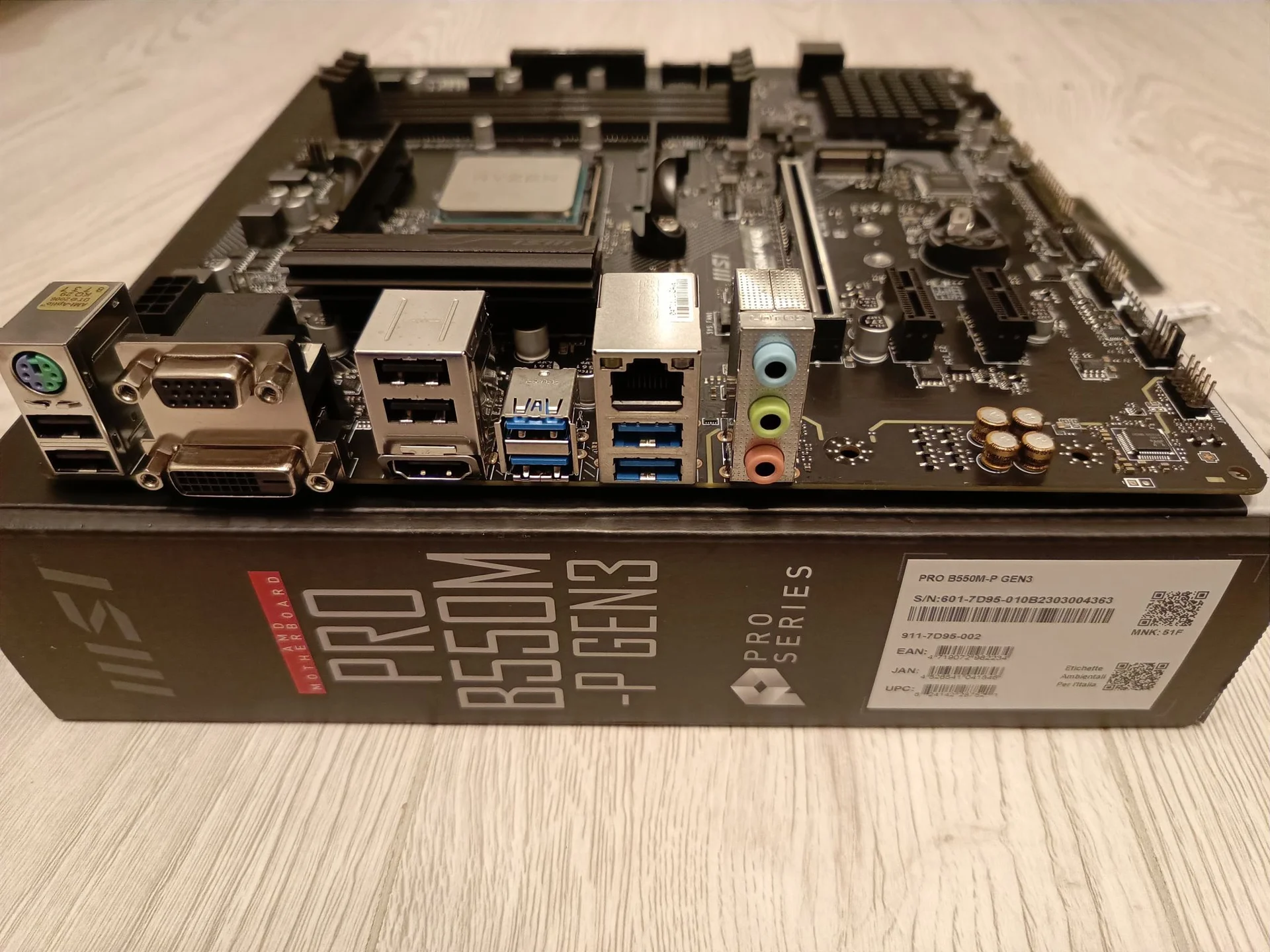 Материнская плата msi pro b550m-p gen3 - изображение 1
