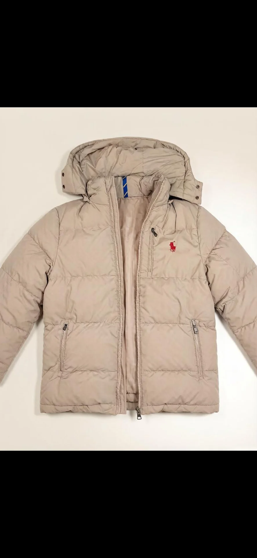 Зимняя куртка мужская,  бежевого цвета, XL Polo Ralph Lauren