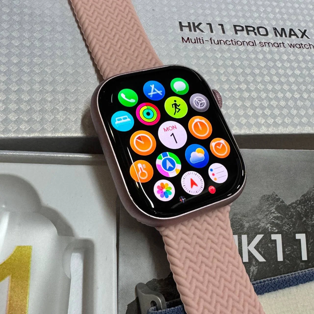 Электронные часы HK 11 pro max / чёрного цвета / заводская упаковка - миниатюра 4