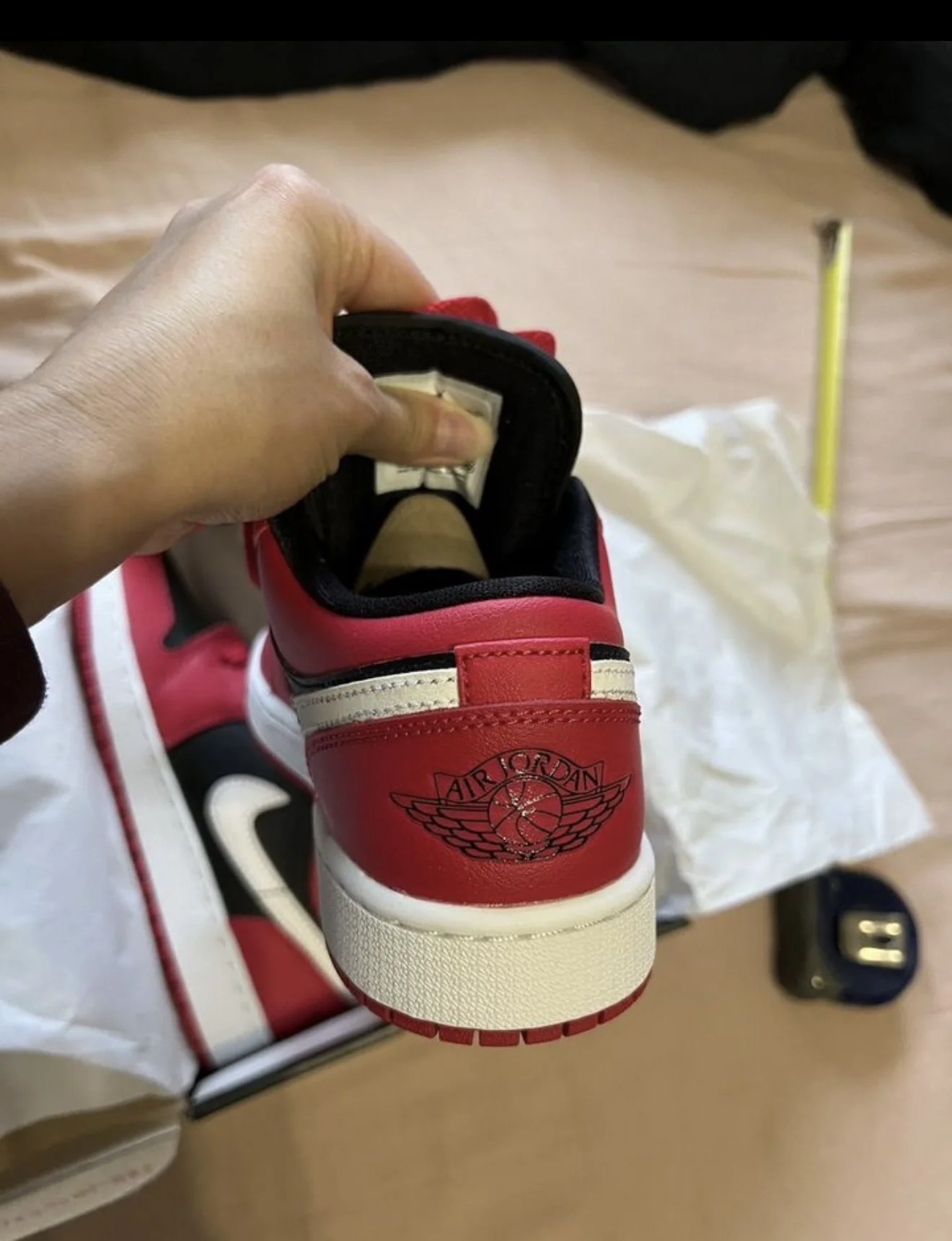 Nike air jordan 1 low оригинал - миниатюра 5