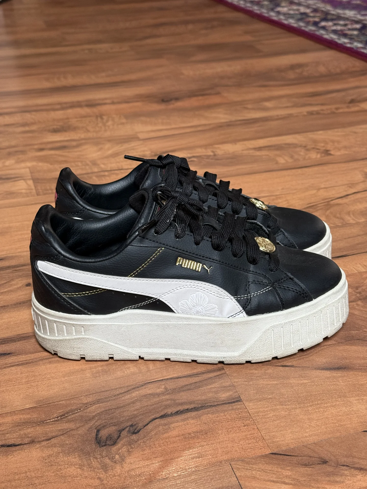 Кеды PUMA черные на платформе (кроссовки) - изображение 1