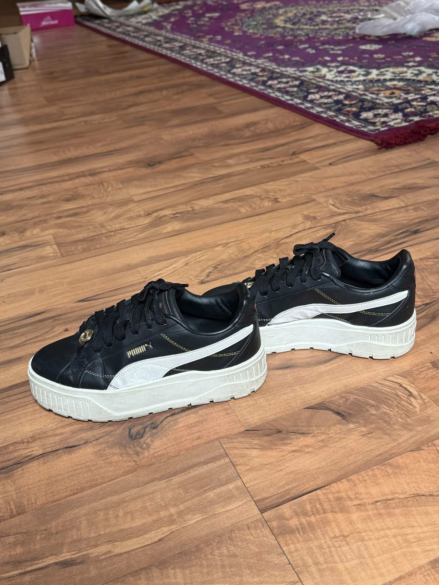Кеды PUMA черные на платформе (кроссовки) - миниатюра 3