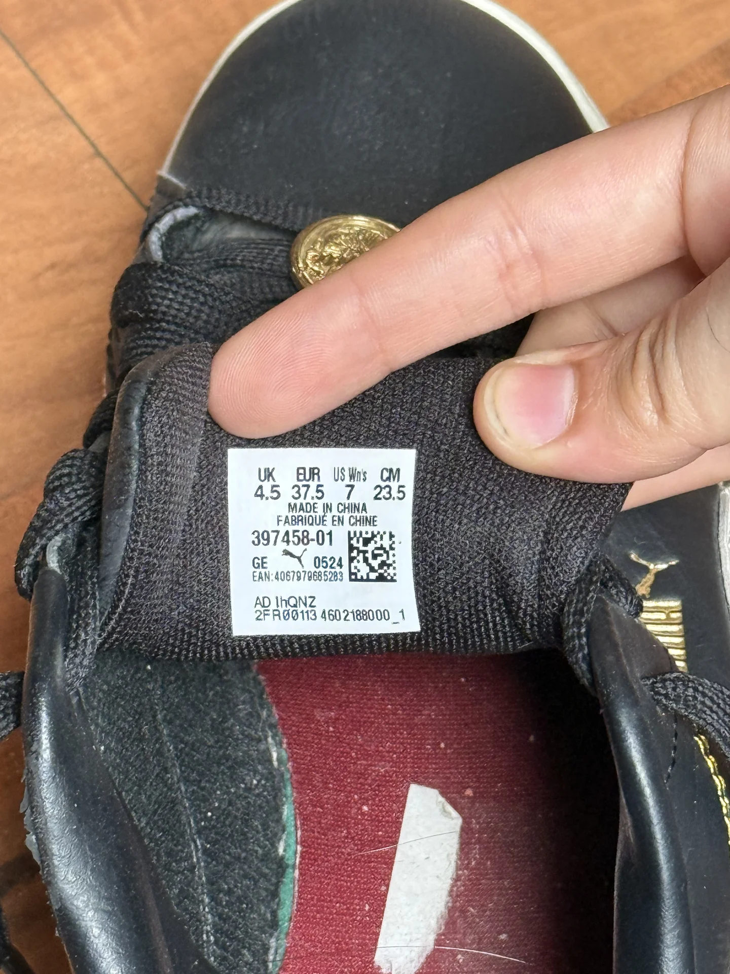 Кеды PUMA черные на платформе (кроссовки) - миниатюра 4