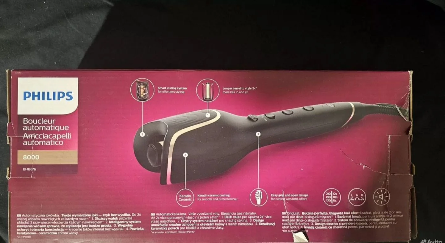 Щипцы для завивки волос philips BHB876/00 - миниатюра 2