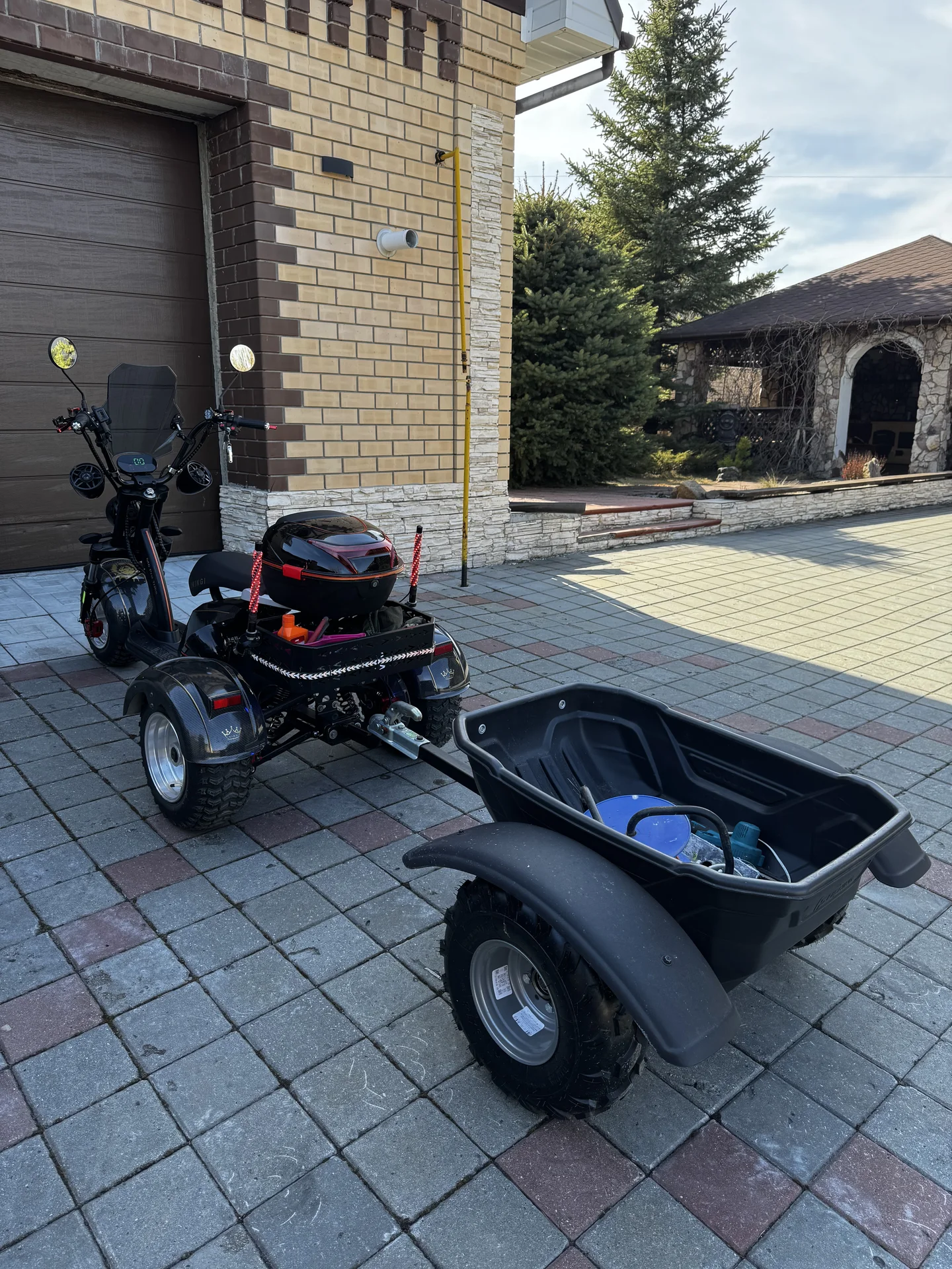 Электротрицикл ikingi M6 PRO trike (60V/30Ah/6000W - миниатюра 4