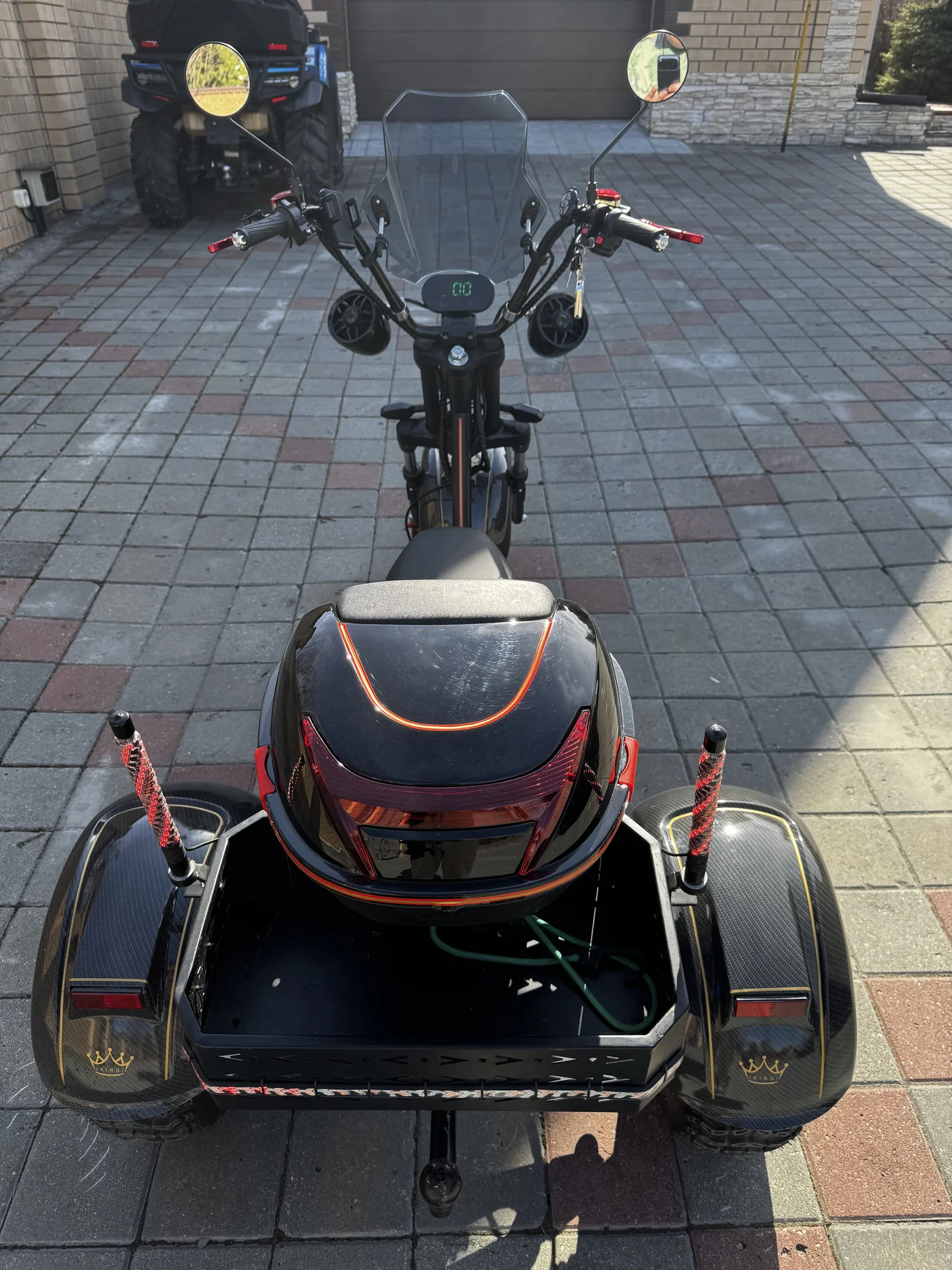 Электротрицикл ikingi M6 PRO trike (60V/30Ah/6000W - миниатюра 7