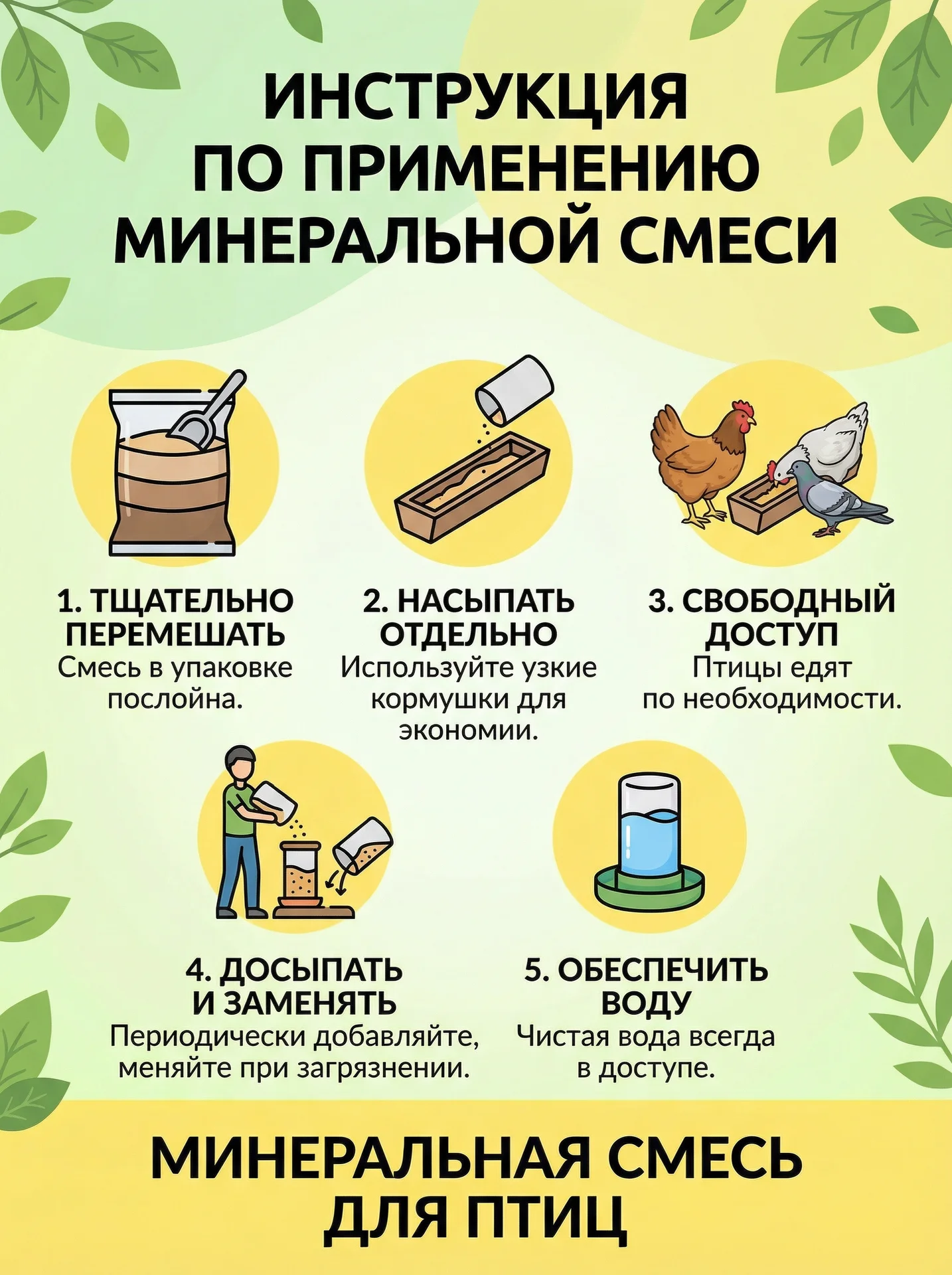 Минеральная смесь для голубей и с/х птицы. - миниатюра 6