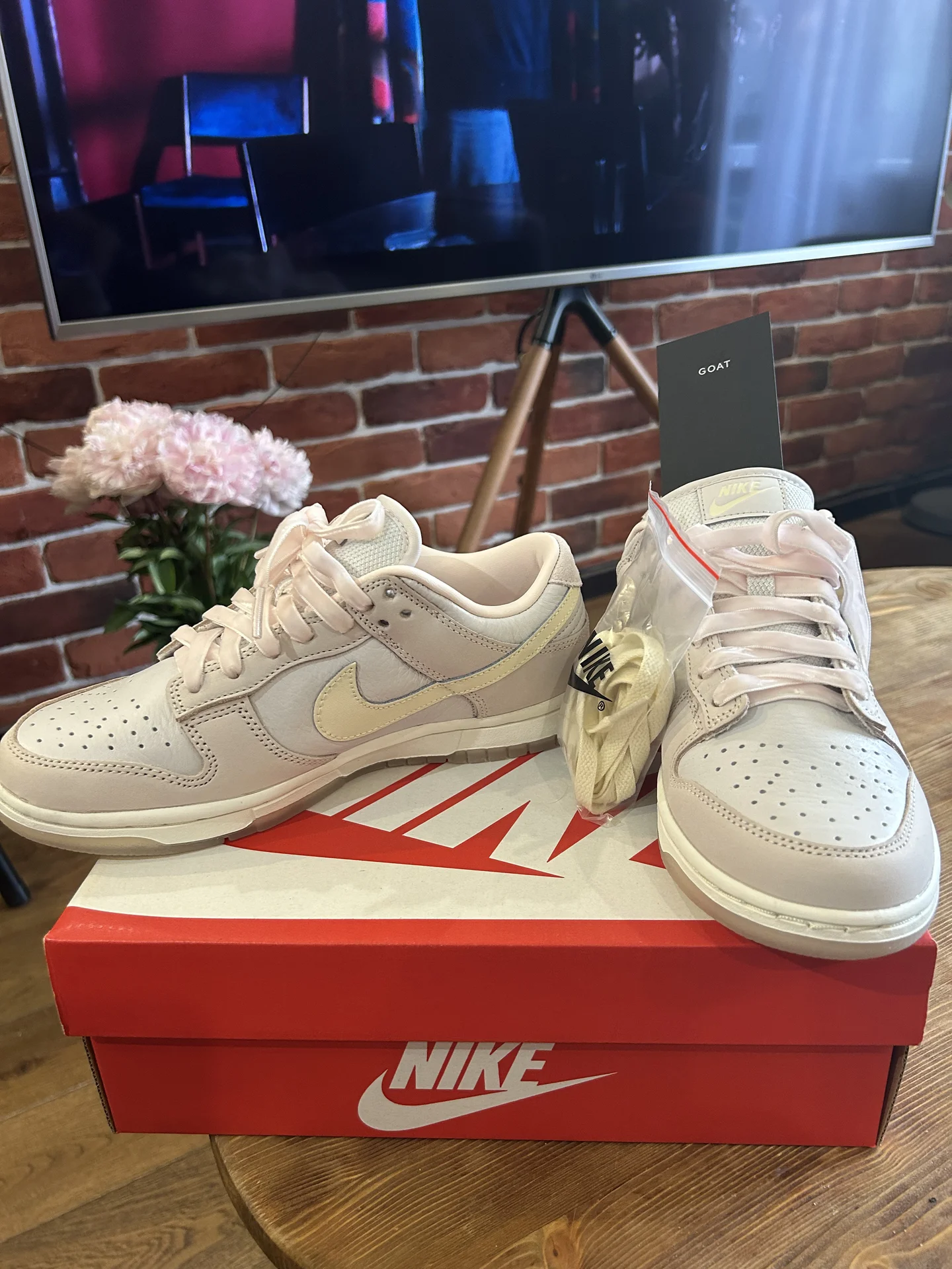 Nike dunk low light soft pink - миниатюра 2