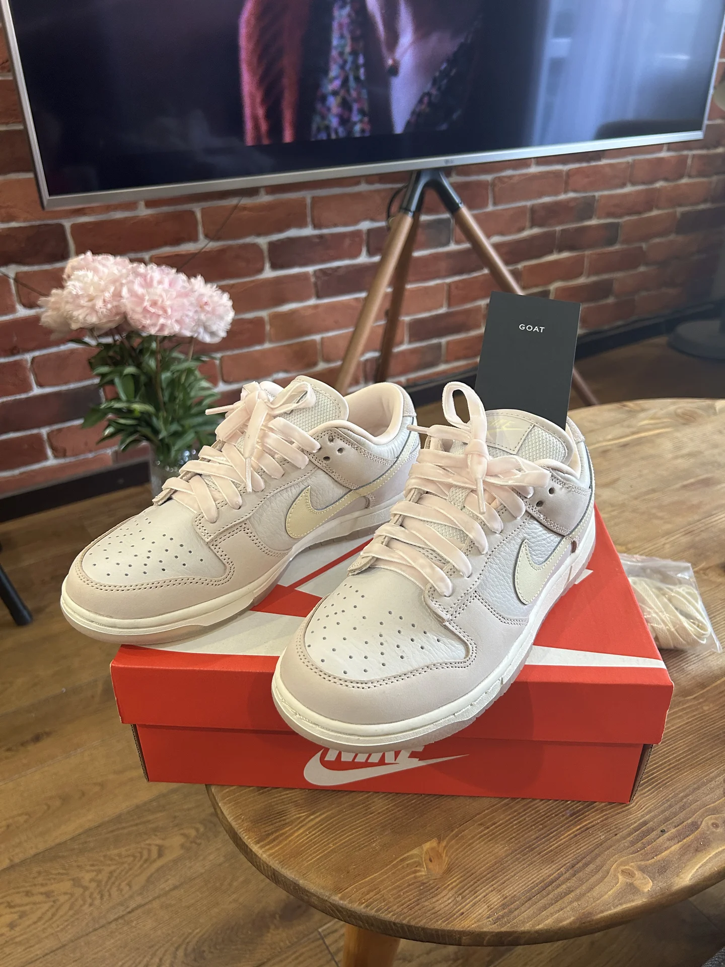Nike dunk low light soft pink - миниатюра 3