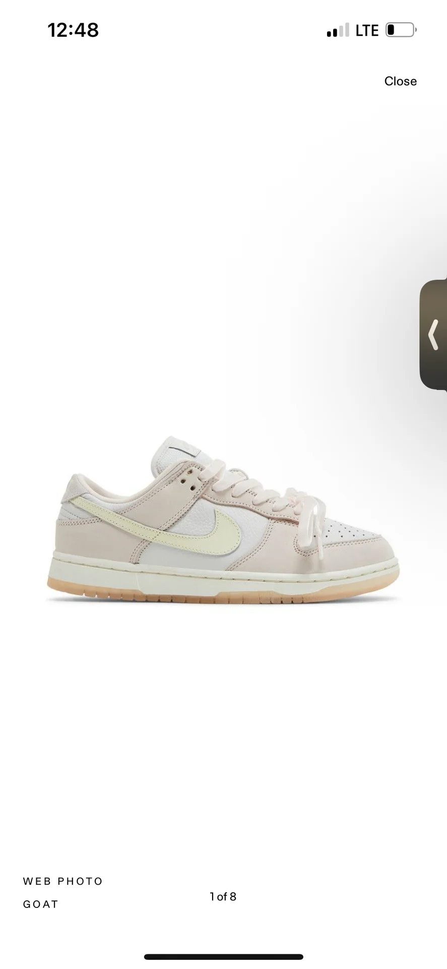 Nike dunk low light soft pink - миниатюра 9