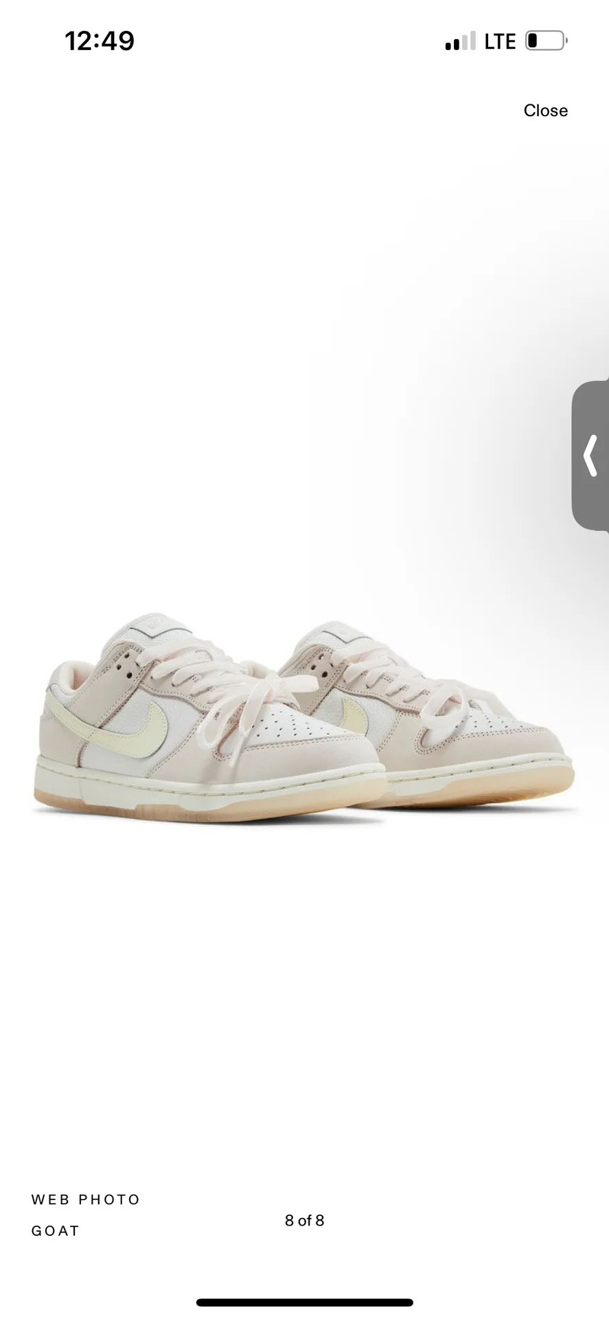 Nike dunk low light soft pink - миниатюра 10