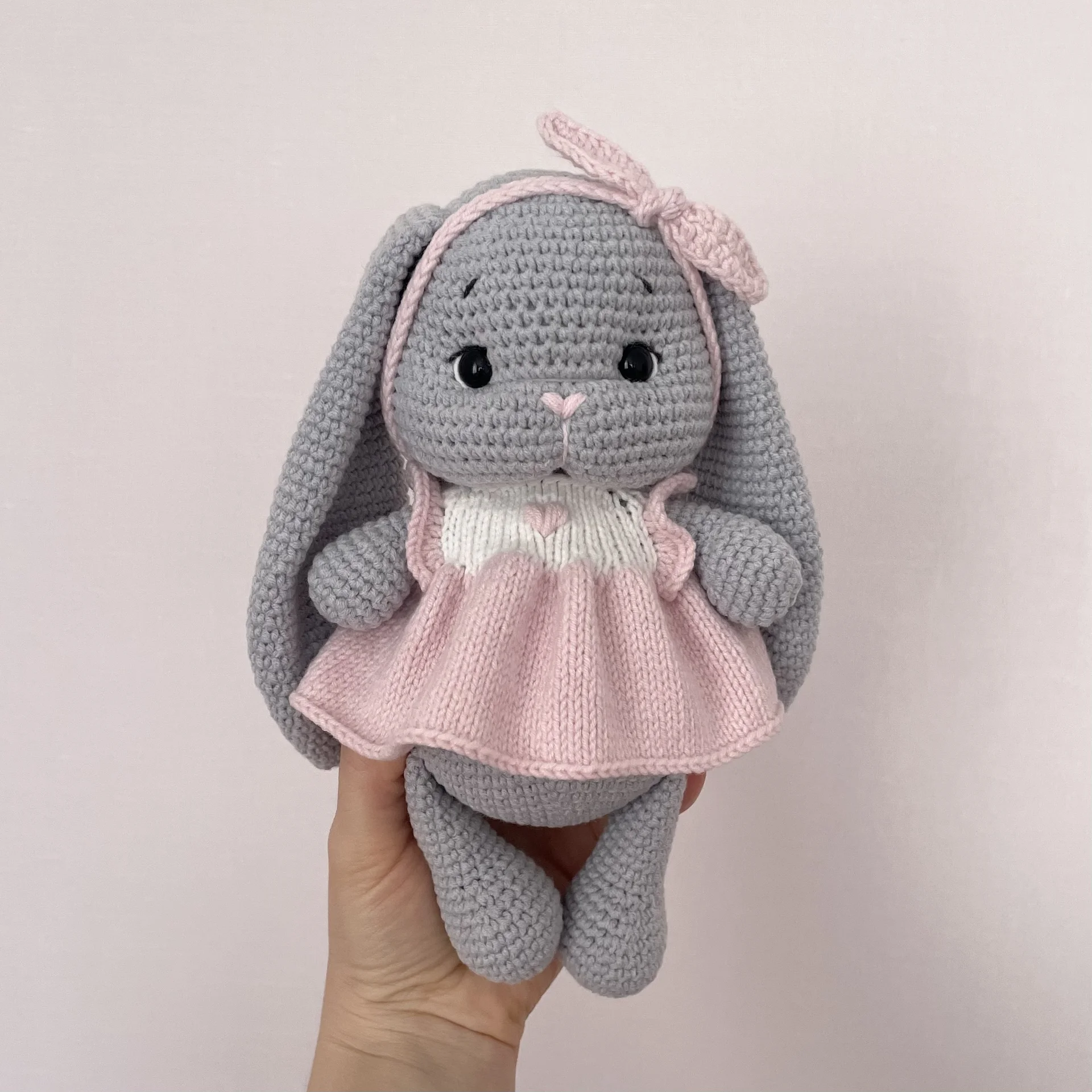 Мягкая игрушка заяц с длинными ушами - миниатюра 5