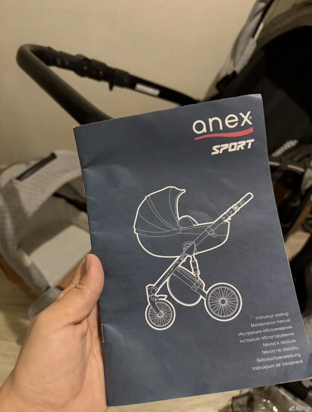 Коляска anex sport 3 в 1 с люлькой и автолюлькой - миниатюра 2