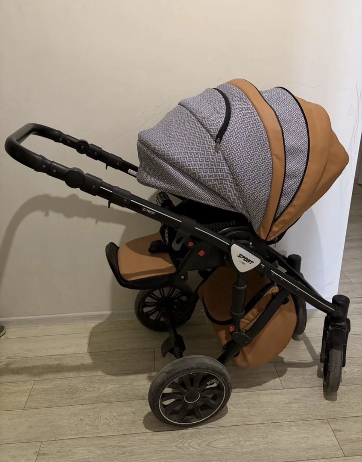 Коляска anex sport 3 в 1 с люлькой и автолюлькой - миниатюра 4