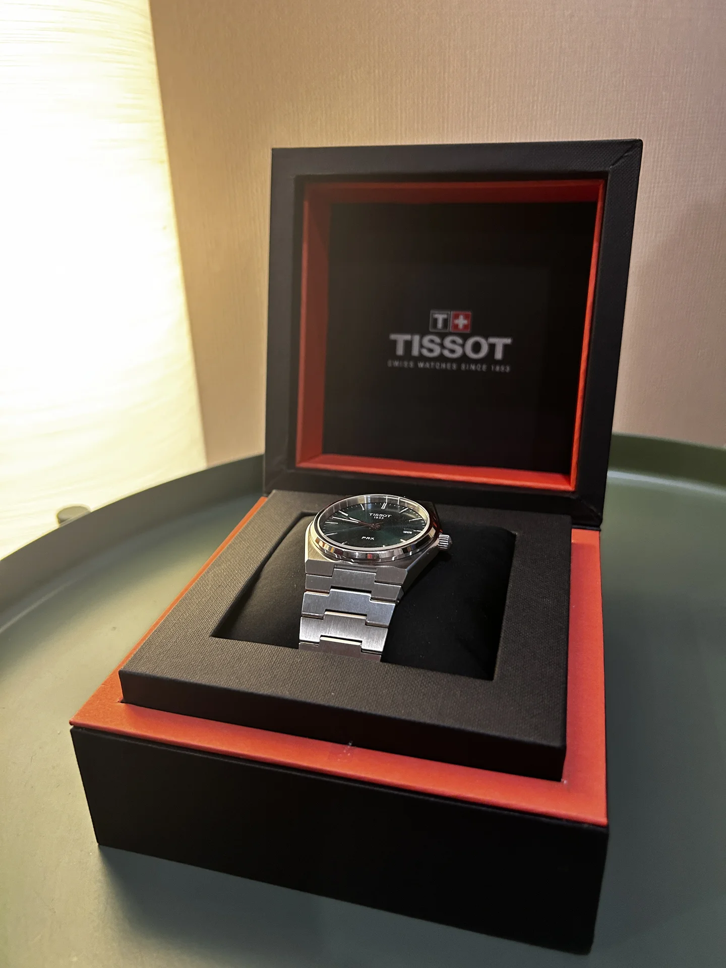 Часы tissot prx 40mm зелёные t137.410.11.091.00 - изображение 1