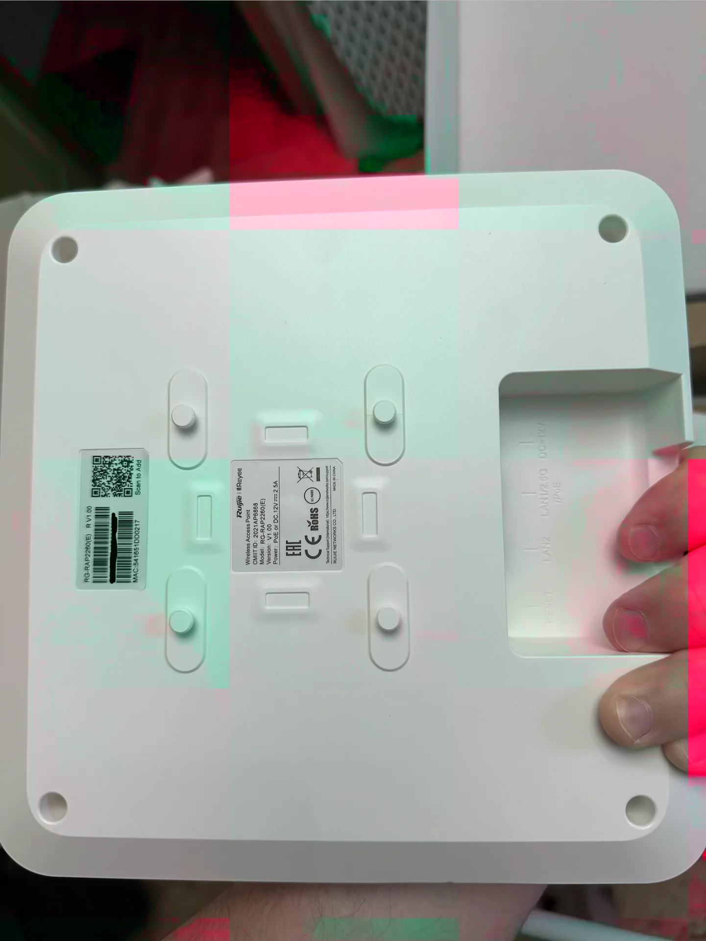 Точка доступа Wi-Fi 6 AX3000 Ruijie RG-RAP2260 - миниатюра 6